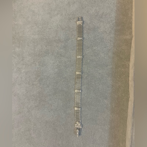 Swarovski Silver Mesh Bracelet with Crystal Details - Picture 9 of 16